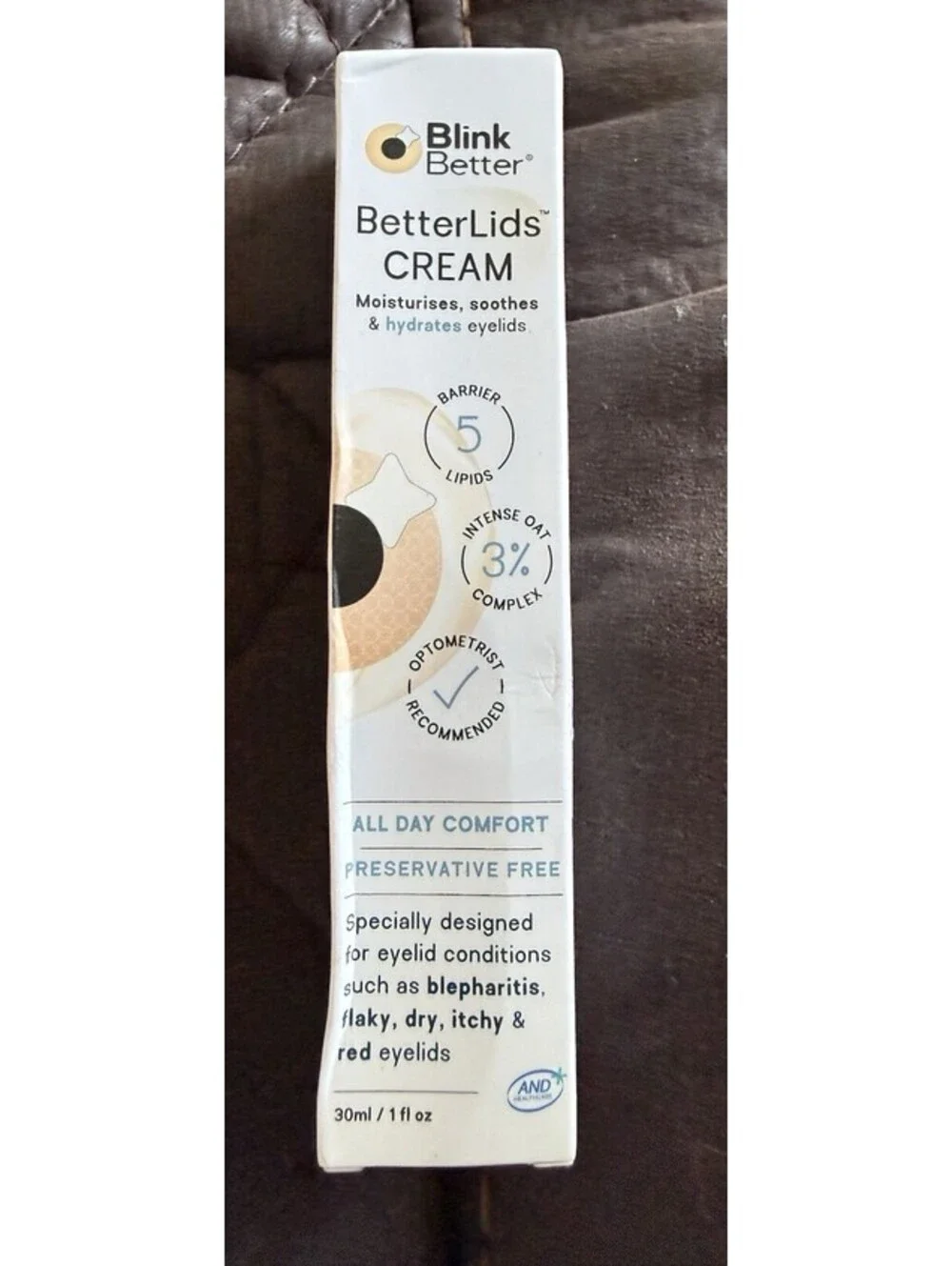 BetterLids Eyelid Ointment for Dry, Itchy Sensitive Eyelids 30mL/1 oz Exp 10/28